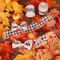 30 Yards Fall Thanksgiving Wired Edge Ribbon White Black Buffalo Plaids Ribbon Autumn Leaves Pumpkin Truck Craft Ribbon Rustic Vintage Farmhouse Wrapping Ribbon for Wreath Floral Bow, 4 Rolls.